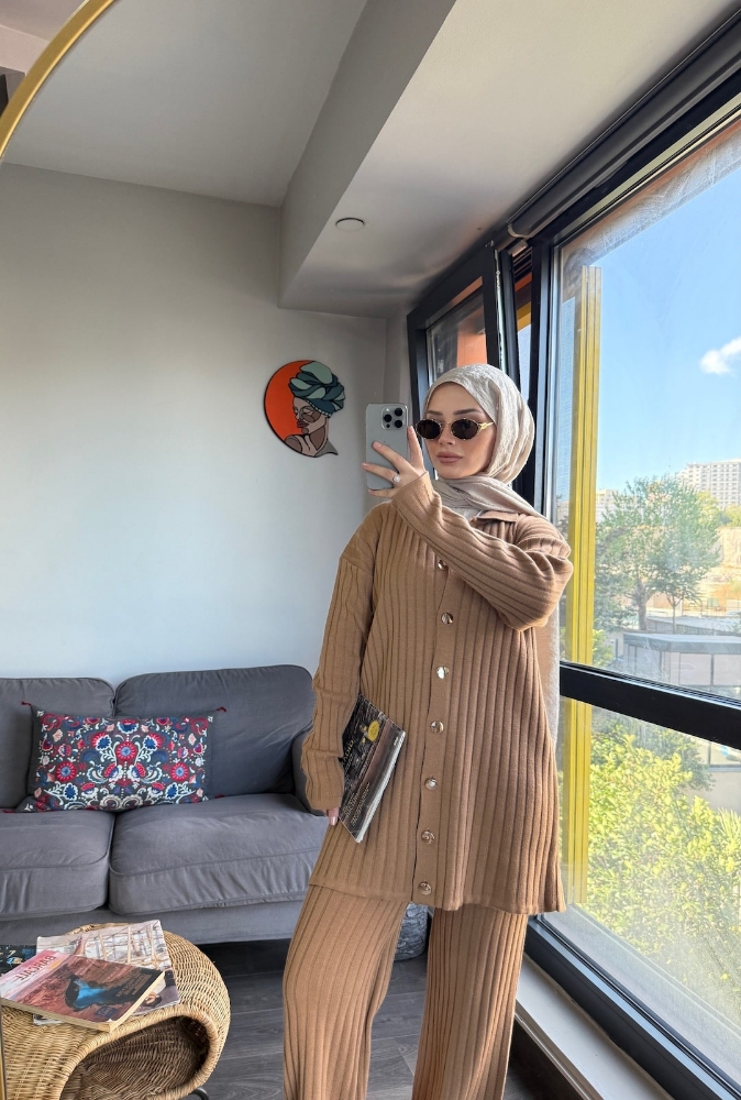 Pera triko ikili takım Camel