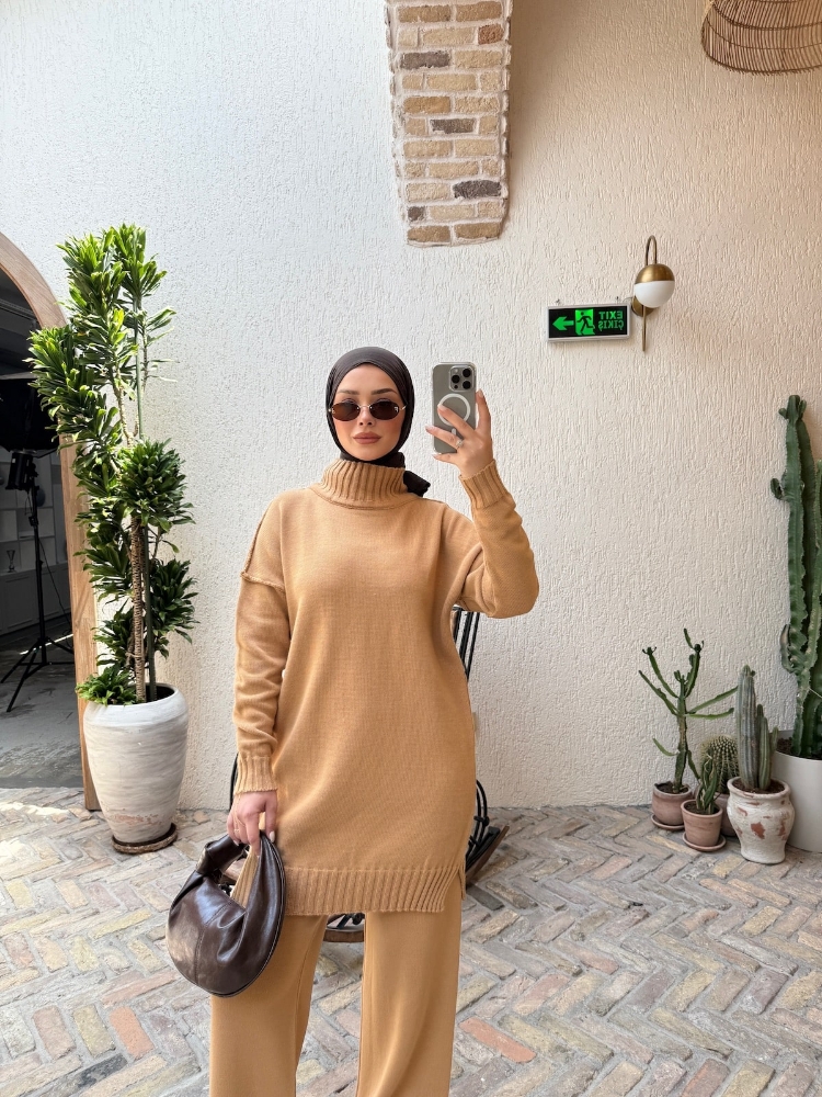 Resim Boaz triko ikili takım Camel