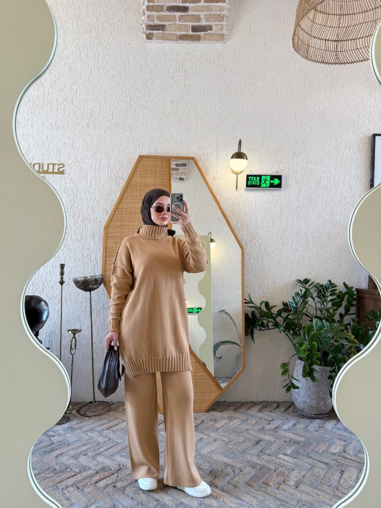 Resim Boaz triko ikili takım Camel